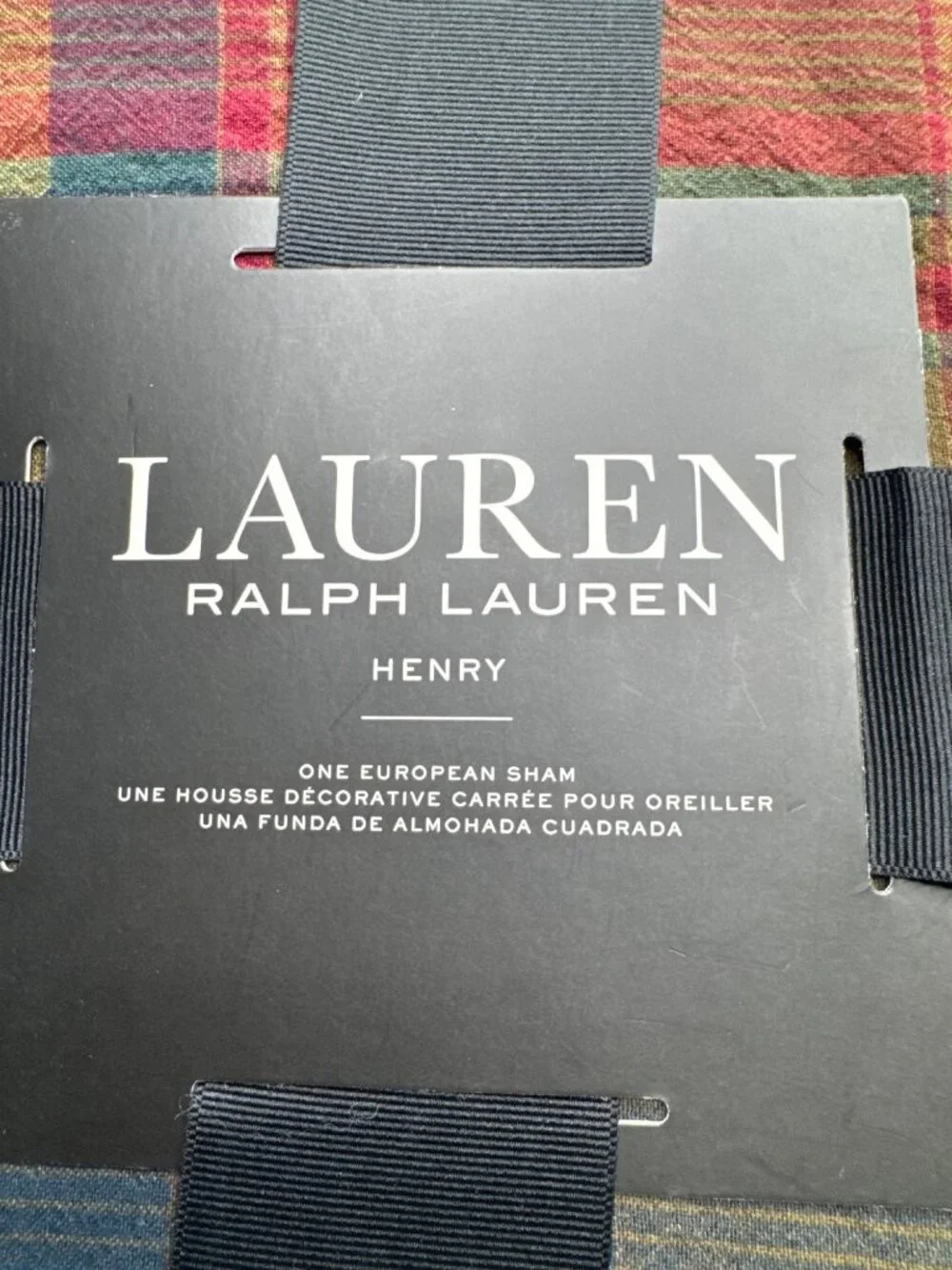 NWT Lauren Ralph Lauren Brooks Cream Multi Size Euro Sham 26